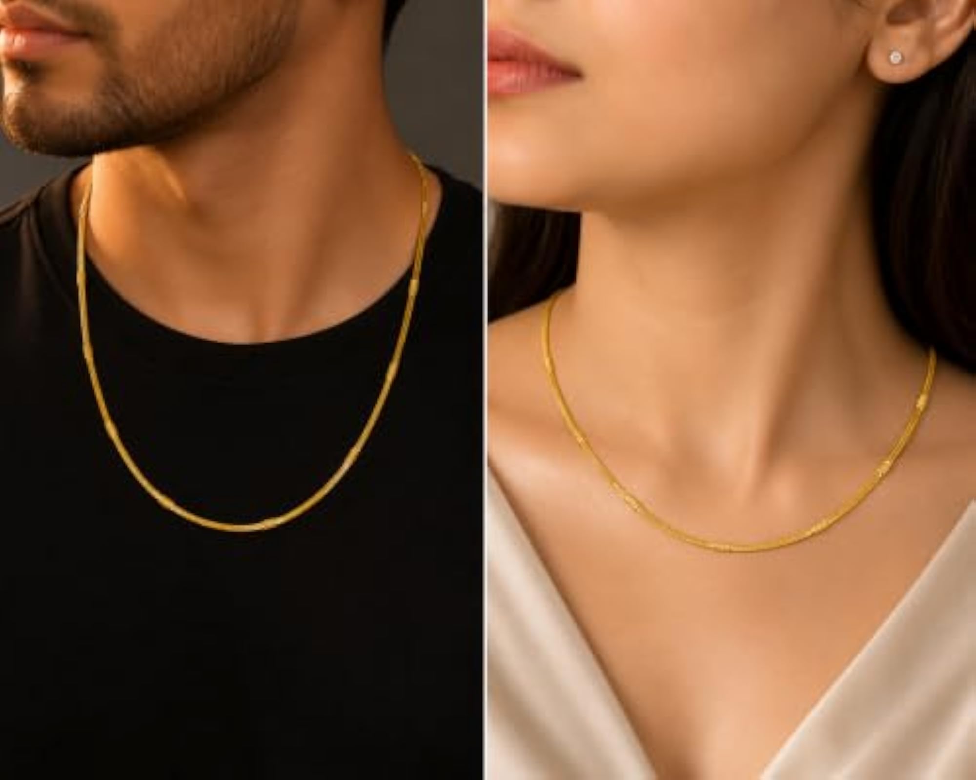 Gold Plated Chain Necklace, Everyday Essential